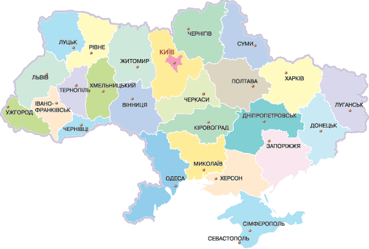 Map of Ukraine